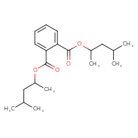 Chemical structure of 1,2-bis(4-methylpentan-2-yl) benzene-1,2-dicarboxylate - CSSB00025763164