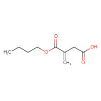Chemical structure of 3-(butoxycarbonyl)but-3-enoic acid - CSSB00000043267