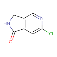 Chemical structure of 6-chloro-1H,2H,3H-pyrrolo[3,4-c]pyridin-1-one - CSSB00010726434
