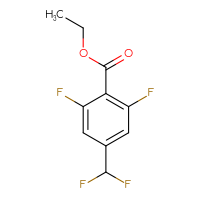 Chemical structure of ethyl 4-(difluoromethyl)-2,6-difluorobenzoate - CSSB00135432900