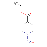 Chemical structure of ethyl 1-nitrosopiperidine-4-carboxylate - CSSB02517305975