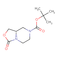 Chemical structure of tert-butyl (8aS)-3-oxo-hexahydro-1H-[1,3]oxazolo[3,4-a]pyrazine-7-carboxylate - CSSB00015211889