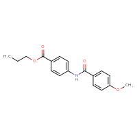 Chemical structure of propyl 4-(4-methoxybenzamido)benzoate - CSSB00020582262