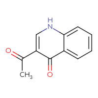 Chemical structure of 3-acetyl-1,4-dihydroquinolin-4-one - CSSB00009884400