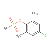 Chemical structure of 4-chloro-2,6-dimethylphenyl methanesulfonate - CSSB00103316092