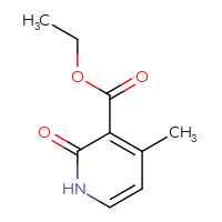 Chemical structure of ethyl 4-methyl-2-oxo-1,2-dihydropyridine-3-carboxylate - CSSB00000091251