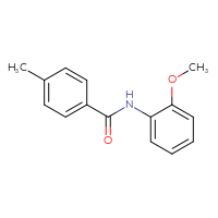 Chemical structure of N-(2-methoxyphenyl)-4-methylbenzamide - CSSB00026300998