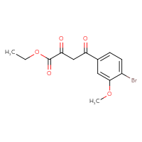 Chemical structure of ethyl 4-(4-bromo-3-methoxyphenyl)-2,4-dioxobutanoate - CSSB03585054397