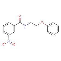 Chemical structure of 3-nitro-N-(2-phenoxyethyl)benzamide - CSSB00020600568