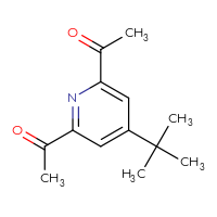 Chemical structure of 1-(6-acetyl-4-tert-butylpyridin-2-yl)ethan-1-one - CSSB00010232545
