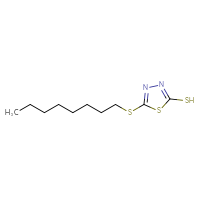 Chemical structure of 5-(octylsulfanyl)-1,3,4-thiadiazole-2-thiol - CSSB00010204303