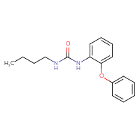 Chemical structure of 3-butyl-1-(2-phenoxyphenyl)urea - CSSB00046164100