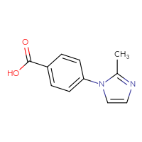 Chemical structure of 4-(2-methyl-1H-imidazol-1-yl)benzoic acid - CSSB00011234184