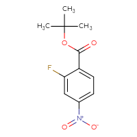 Chemical structure of tert-butyl 2-fluoro-4-nitrobenzoate - CSSB00005798353