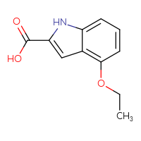 Chemical structure of 4-ethoxy-1H-indole-2-carboxylic acid - CSSB00000217558