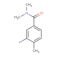 Chemical structure of 3-iodo-N,N,4-trimethylbenzamide - CSSB00000060400