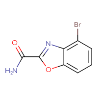 Chemical structure of 4-bromo-1,3-benzoxazole-2-carboxamide - CSSB00010209334