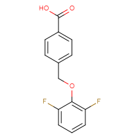 Chemical structure of 4-[(2,6-difluorophenoxy)methyl]benzoic acid - CSSB00008567369