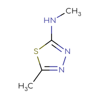 Chemical structure of N,5-dimethyl-1,3,4-thiadiazol-2-amine - CSSB00000732723