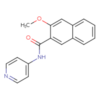 Chemical structure of 3-methoxy-N-(pyridin-4-yl)naphthalene-2-carboxamide - CSSB00026877160