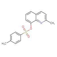 Chemical structure of 2-methylquinolin-8-yl 4-methylbenzene-1-sulfonate - CSSB00048354087