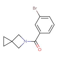 Chemical structure of 5-(3-bromobenzoyl)-5-azaspiro[2.3]hexane - CSSB00109394381