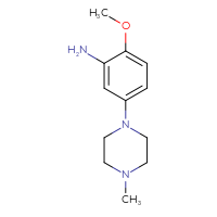 Chemical structure of 2-methoxy-5-(4-methylpiperazin-1-yl)aniline - CSSB00010251483