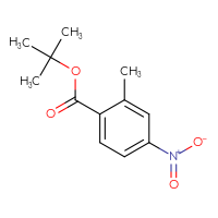 Chemical structure of tert-butyl 2-methyl-4-nitrobenzoate - CSSB00005799484