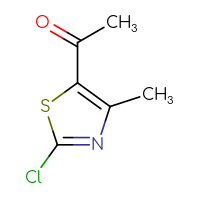 Chemical structure of 1-(2-chloro-4-methyl-1,3-thiazol-5-yl)ethan-1-one - CSSB00010704615