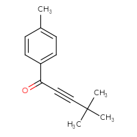 Chemical structure of 4,4-dimethyl-1-(4-methylphenyl)pent-2-yn-1-one - CSSB00010200905