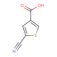 Chemical structure of 5-cyanothiophene-3-carboxylic acid - CSSB00013090183