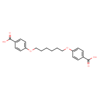 Chemical structure of 4-{[6-(4-carboxyphenoxy)hexyl]oxy}benzoic acid - CSSB00020643938