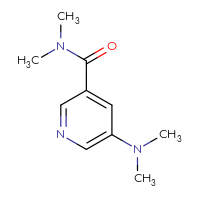 Chemical structure of 5-(dimethylamino)-N,N-dimethylpyridine-3-carboxamide - CSSB00918581215