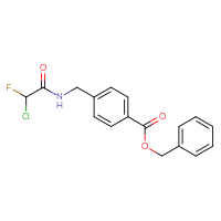 Chemical structure of benzyl 4-[(2-chloro-2-fluoroacetamido)methyl]benzoate - CSSB21332123000