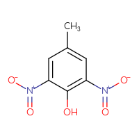 Chemical structure of 4-methyl-2,6-dinitrophenol - CSSB00000032462