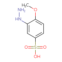 Chemical structure of 3-hydrazinyl-4-methoxybenzene-1-sulfonic acid - CSSB00010206145