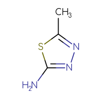 Chemical structure of 5-methyl-1,3,4-thiadiazol-2-amine - CSSB00000183717