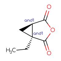 Chemical structure of rac-(1R,5S)-1-ethyl-3-oxabicyclo[3.1.0]hexane-2,4-dione - CSSB02125420766