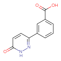 Chemical structure of 3-(6-oxo-1,6-dihydropyridazin-3-yl)benzoic acid - CSSB00121738352
