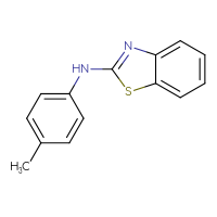 Chemical structure of N-(4-methylphenyl)-1,3-benzothiazol-2-amine - CSSB00000602579