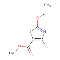 Chemical structure of methyl 4-chloro-2-ethoxy-1,3-thiazole-5-carboxylate - CSSB00011354589