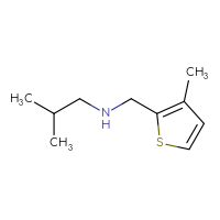 Chemical structure of (2-methylpropyl)[(3-methylthiophen-2-yl)methyl]amine - CSSB00000186991