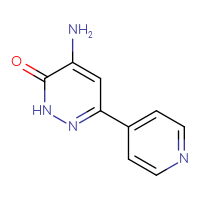 Chemical structure of 4-amino-6-(pyridin-4-yl)-2,3-dihydropyridazin-3-one - CSSB00009958462