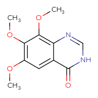 Chemical structure of 6,7,8-trimethoxy-3,4-dihydroquinazolin-4-one - CSSB00008317469