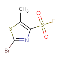 Chemical structure of 2-bromo-5-methyl-1,3-thiazole-4-sulfonyl fluoride - CSSB00102727285