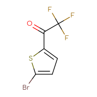 Chemical structure of 1-(5-bromothiophen-2-yl)-2,2,2-trifluoroethan-1-one - CSSB00000743069