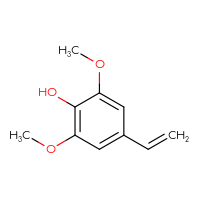 Chemical structure of 4-ethenyl-2,6-dimethoxyphenol - CSSB00000078935