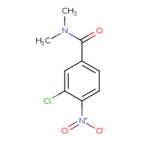 Chemical structure of 3-chloro-N,N-dimethyl-4-nitrobenzamide - CSSB00013108394