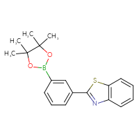 Chemical structure of 2-[3-(4,4,5,5-tetramethyl-1,3,2-dioxaborolan-2-yl)phenyl]-1,3-benzothiazole - CSSB06584798411
