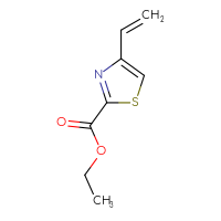 Chemical structure of ethyl 4-ethenyl-1,3-thiazole-2-carboxylate - CSSB06580853992